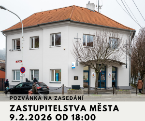 Pozvánka na 9.2. 2026 zastupitelstvo